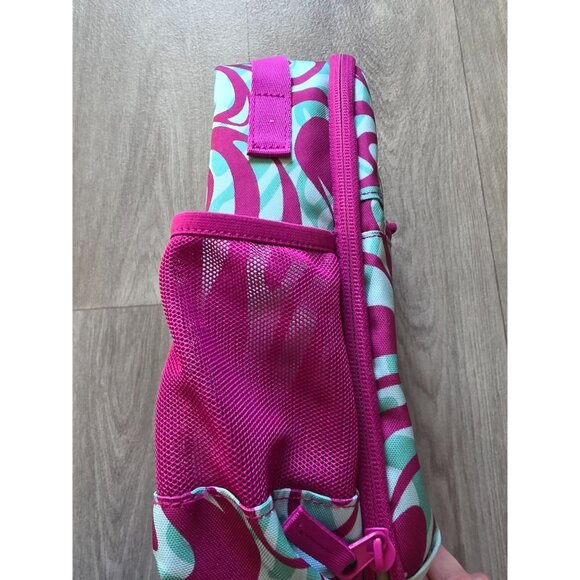 Lands End Pink & Aqua Swirl Insulated Lunchbox - Picture 3 of 9